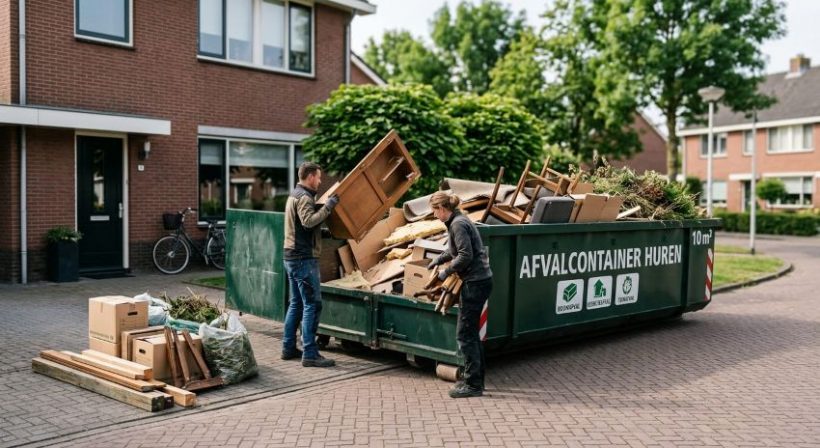 Een afvalcontainer huren voor al jouw afval