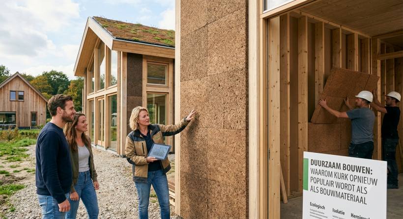 Waarom kurk opnieuw populair wordt als bouwmateriaal