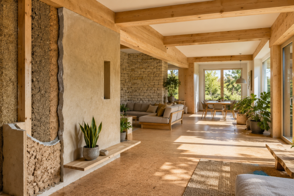 Natuurlijke bouwmaterialen die comfort en duurzaamheid combineren