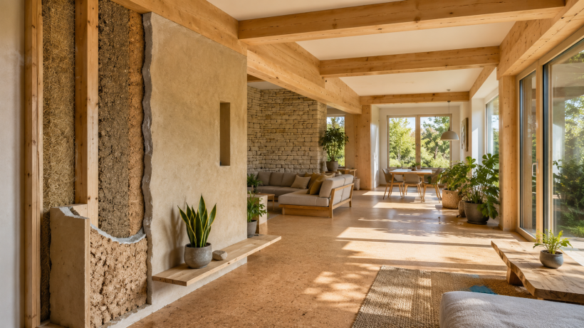 Natuurlijke bouwmaterialen die comfort en duurzaamheid combineren